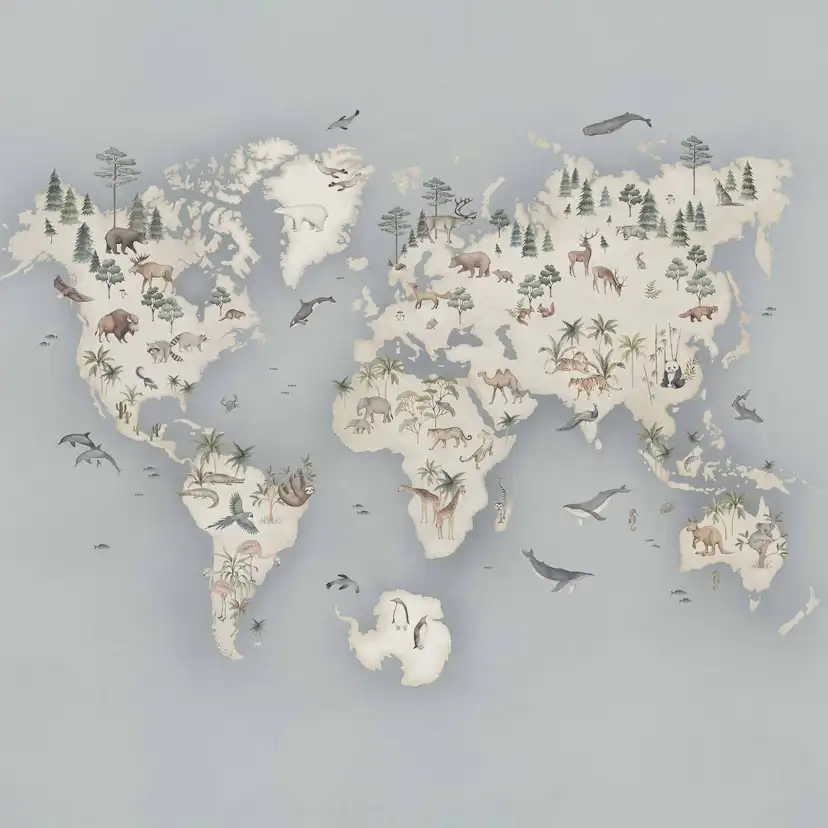 Tapet Boråstapeter Little Explorer Mural 6946