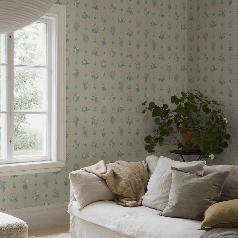 Tapet Boråstapeter Ängsflora 6950
