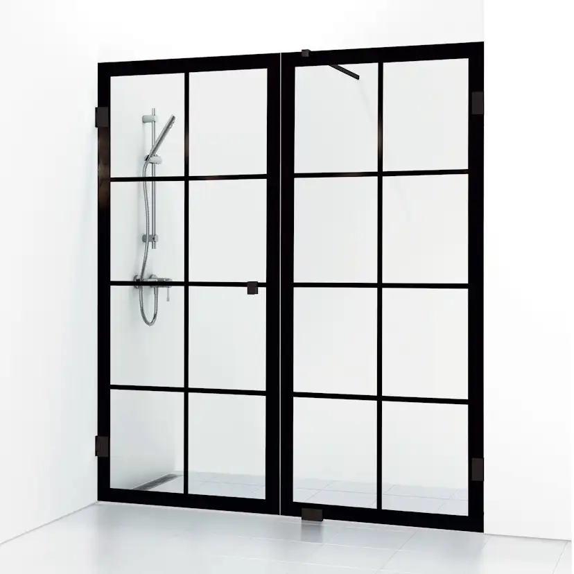 Duschdörr Svedbergs 180° Rista Rak/Fast Kombi