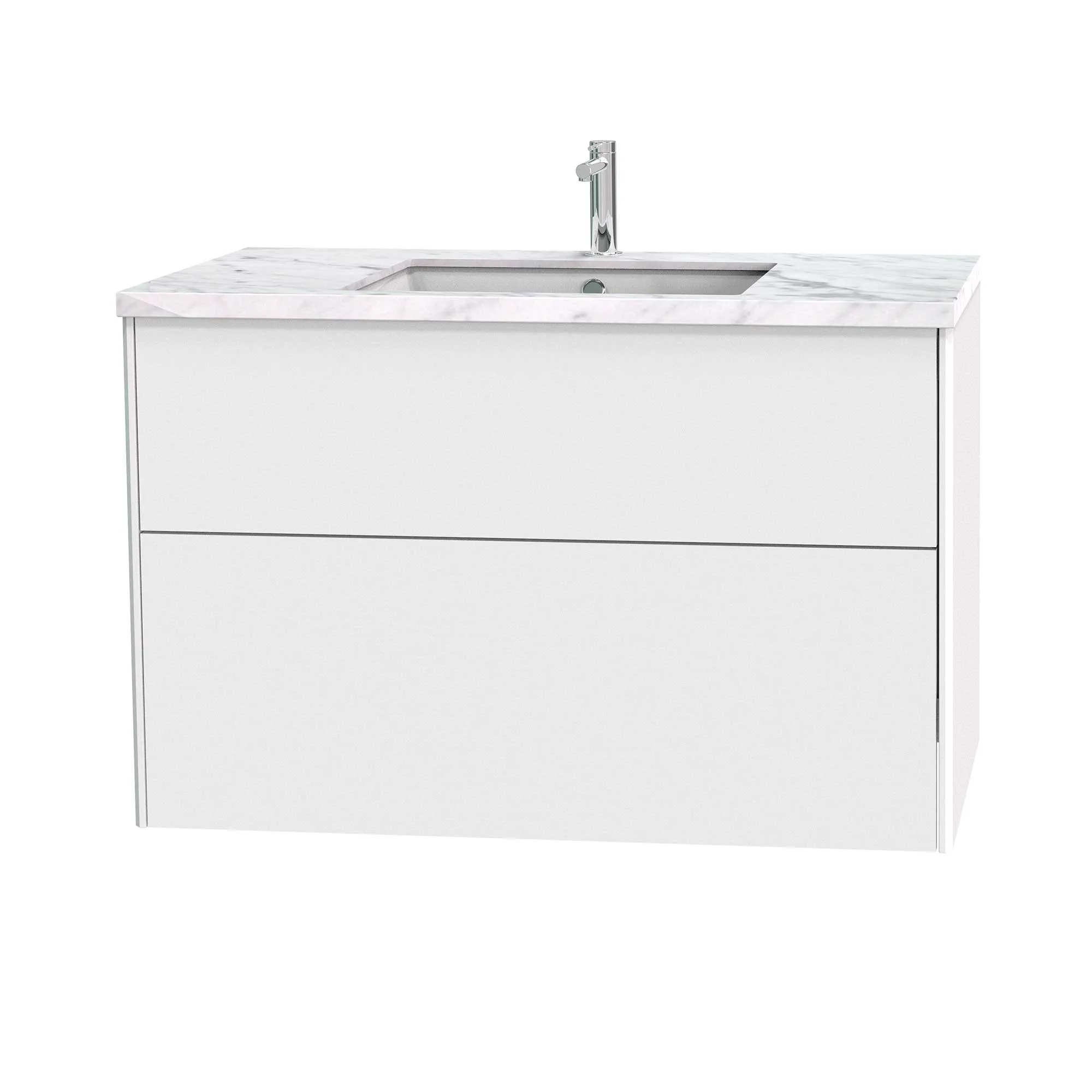 Tvättställsskåp Miller Badrum Brooklyn 100 med Lådor för Bänkskiva