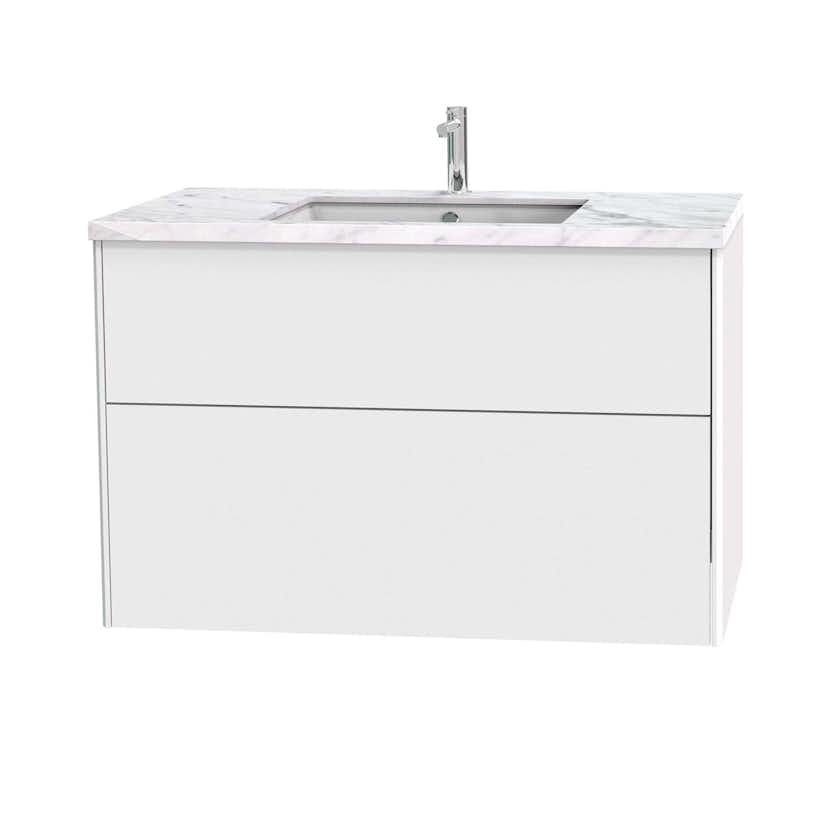 Tvättställsskåp Miller Badrum Brooklyn 100 med Lådor för Bänkskiva