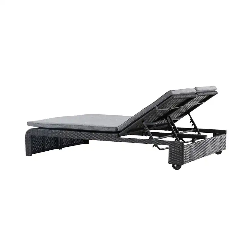 Solsäng Venture Home London Duo, Dubbel Utomhussäng i Konstrotting med Dyna