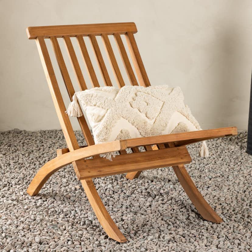 Loungestol Utomhus Venture Home Kenya Trädgårdsfåtölj Teak