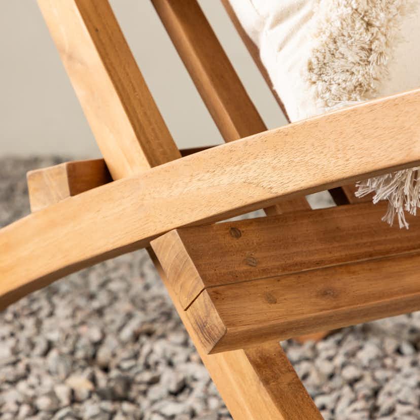 Loungestol Utomhus Venture Home Kenya Trädgårdsfåtölj Teak