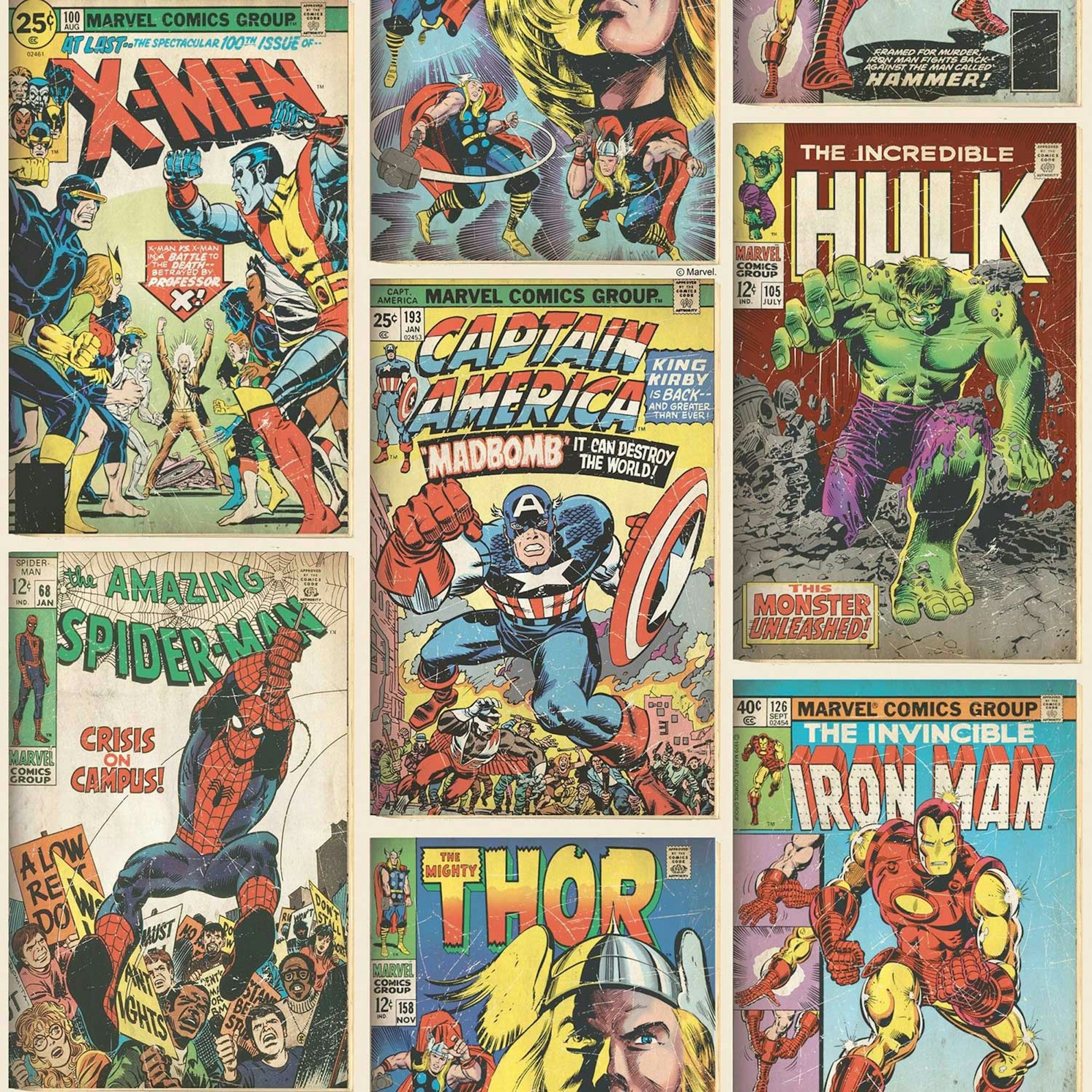 Barntapet Superfresco Easy K@H Marvel Superhjälte 70-238