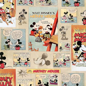 Barntapet Disney Mickey Mouse Vintage/retro 70-242