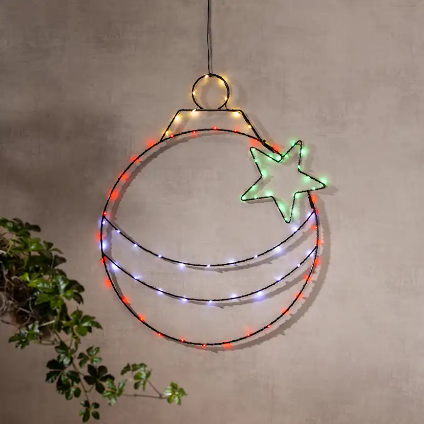 Hängande Dekoration Star Trading Siluett X-Mas Bulb LED