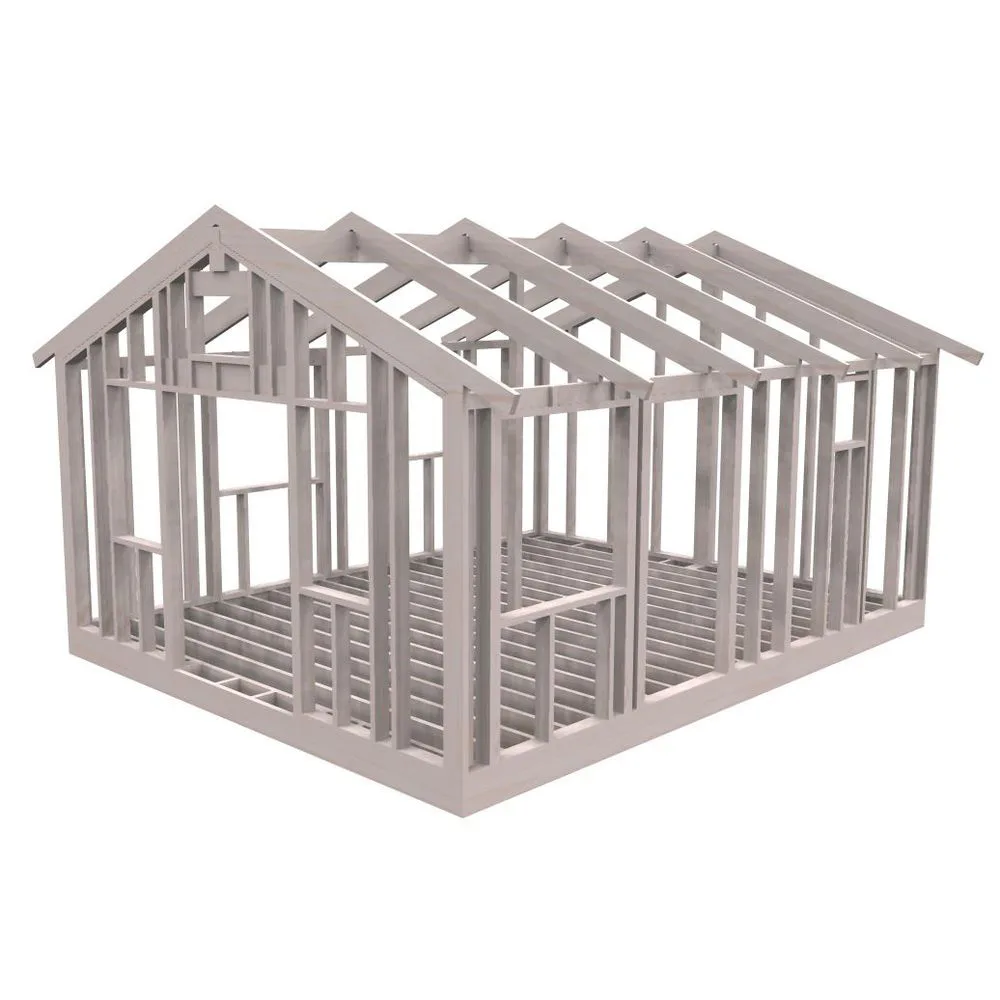 Attefallsstomme Byggstommar 22 grader 6000x4766 mm Färdiga Sektioner