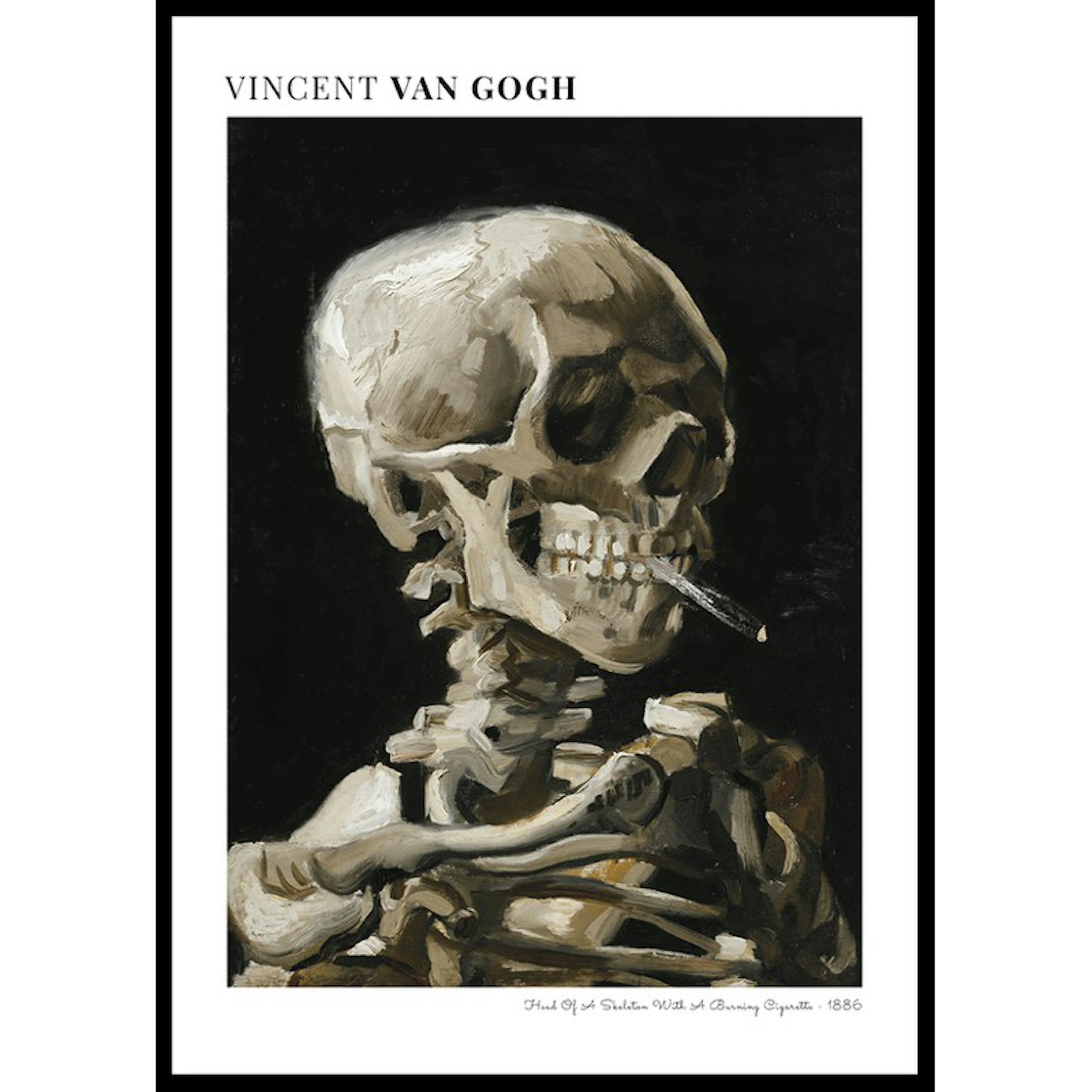 Poster Gallerix Head Of A Skeleton By Vincent Van Gogh