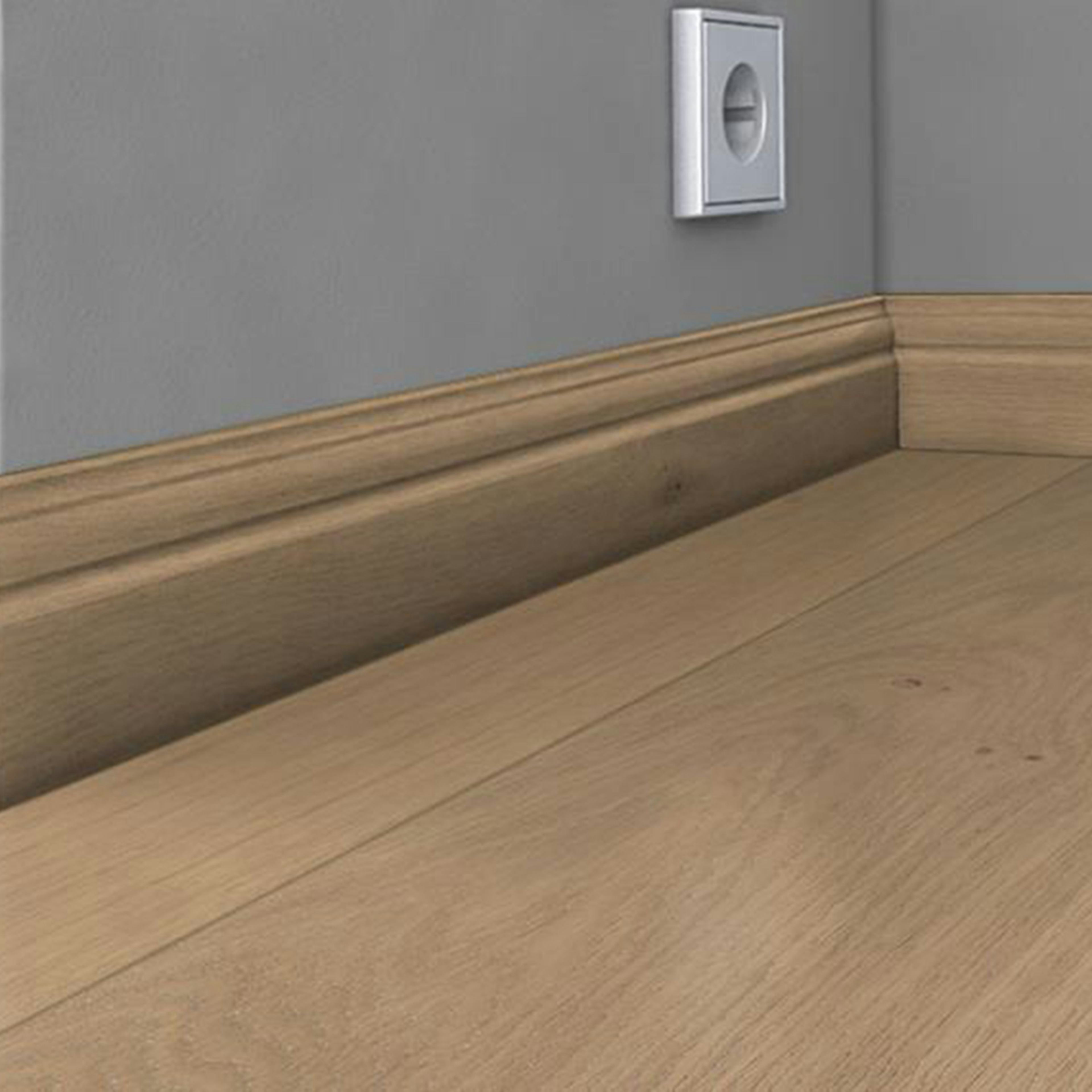 Sockel Kährs Massiv 15x69 mm Ek Nouveau White/Frost