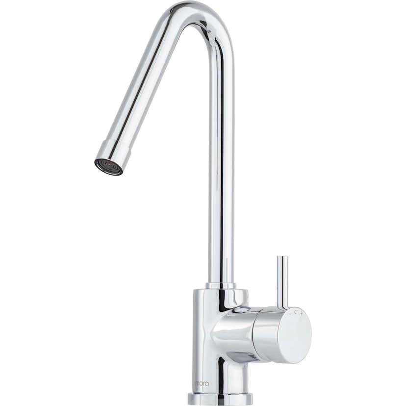 Köksblandare Mora Izzy Regular Engreppsblandare Krom med Svängbar Pip