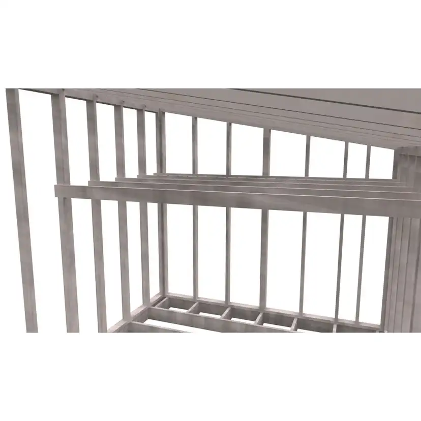 Attefallsstomme Byggstommar 10 grader med Loft 7200x3940 mm Färdiga Sektioner