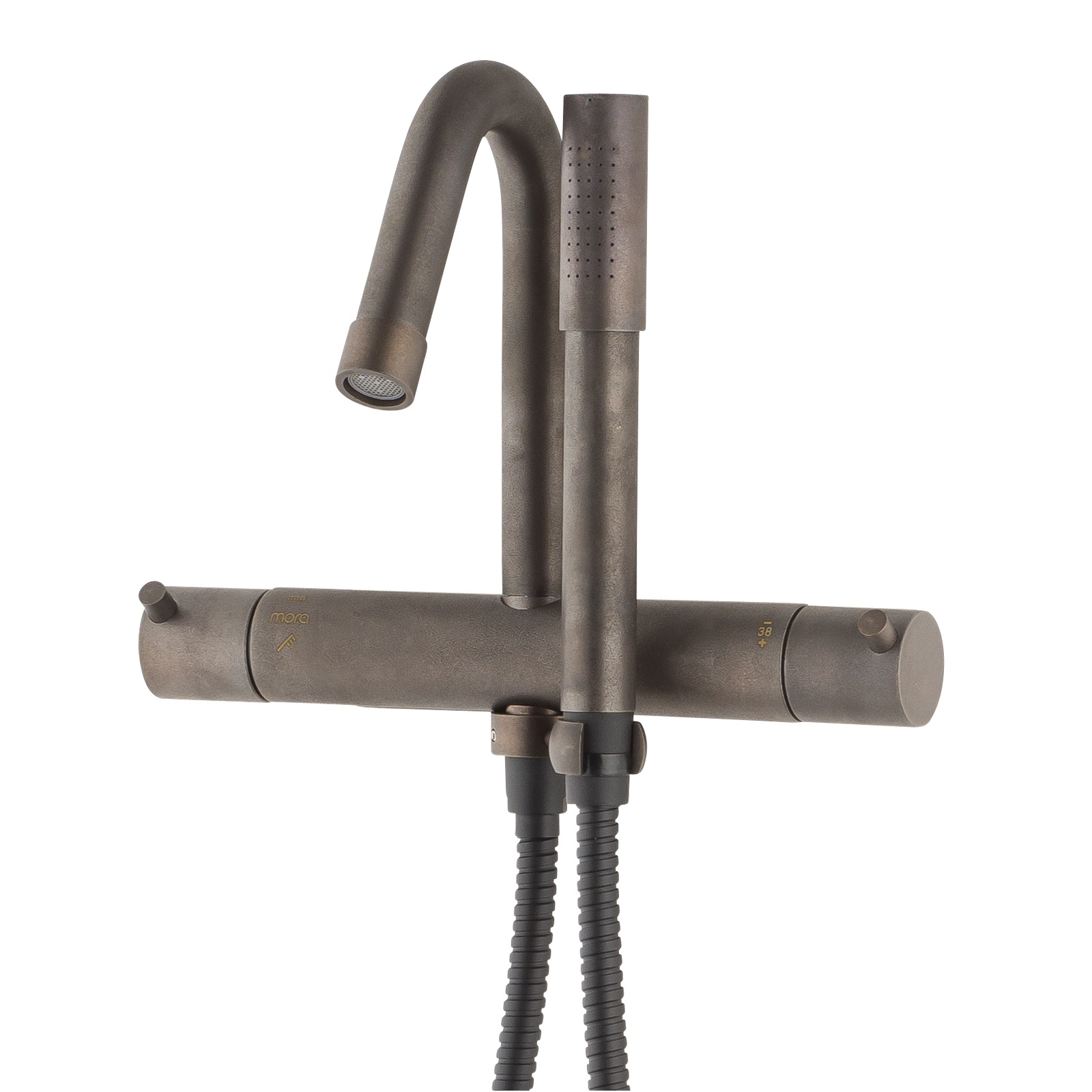 Badkarsblandare Mora Izzy Rustic med Handdusch