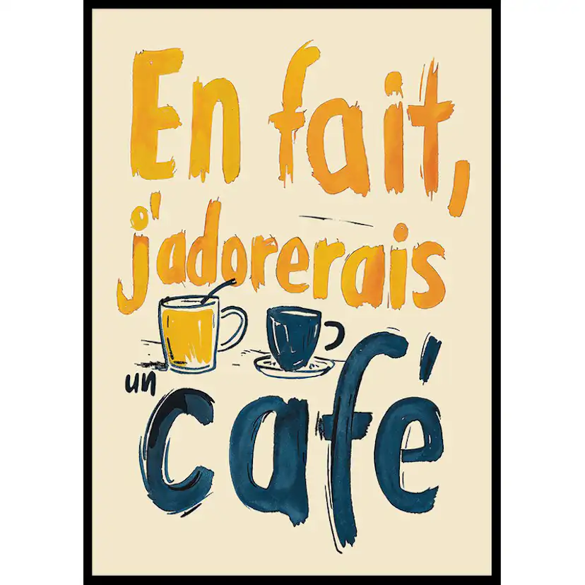 Poster Gallerix J'adorerais Un Café