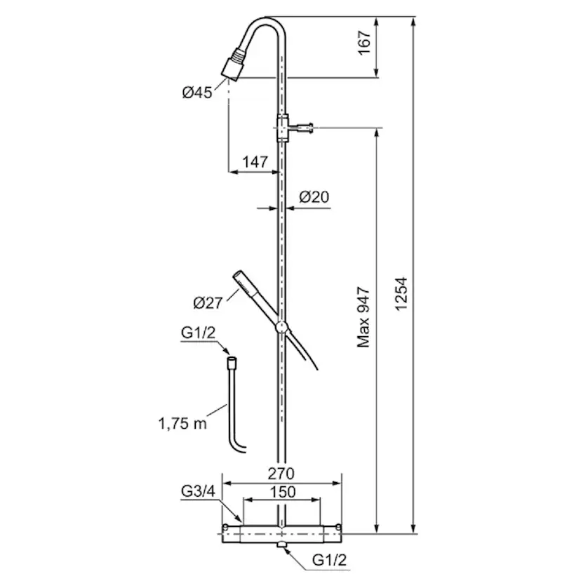 Takduschset Mora Izzy Rustic