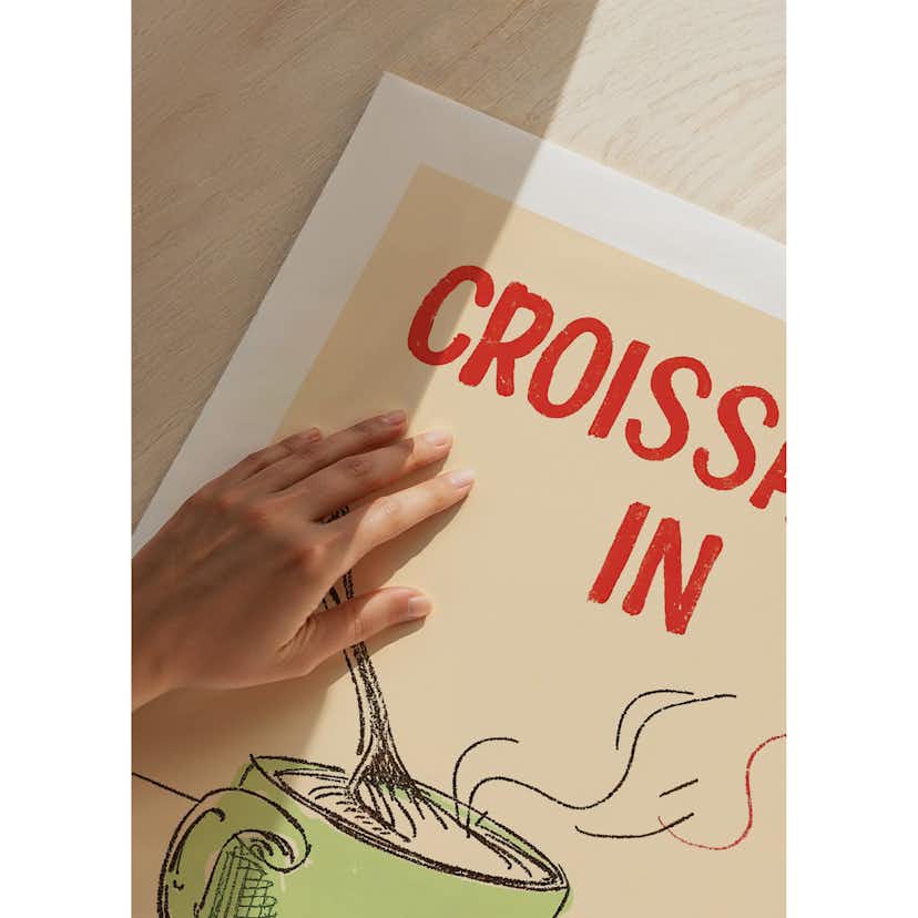 Poster Gallerix Croissants In Paris