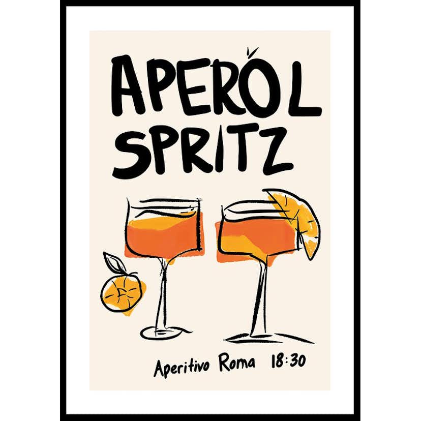Poster Gallerix Aperol Spritz Aperitivo Roma