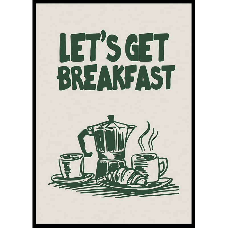 Poster Gallerix Let's Get Breakfast