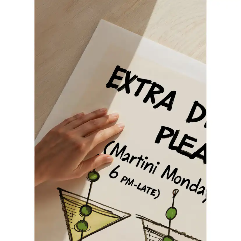 Poster Gallerix Martini Mondays Extra Dirty