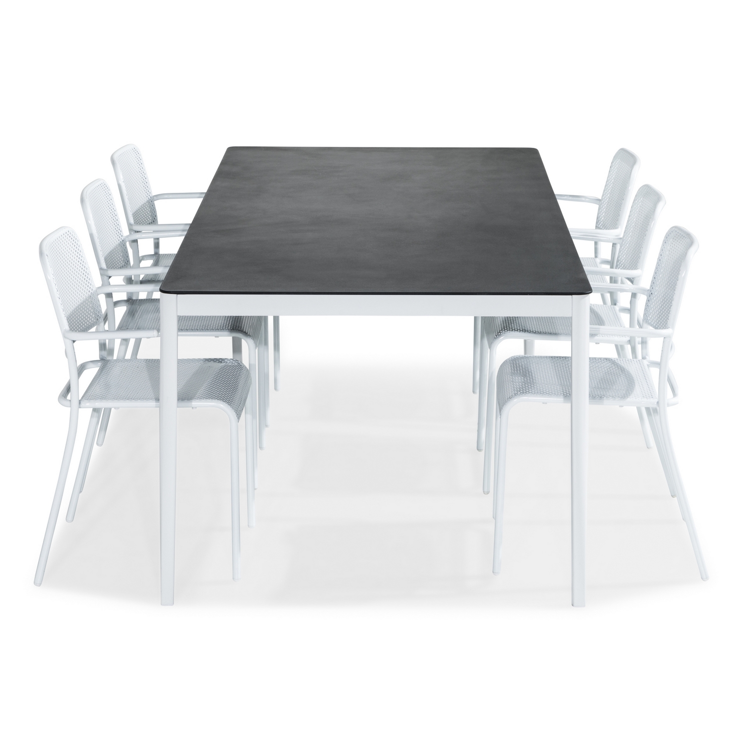 Matgrupp Comfort Garden Alex 200x100 med 6 Armstöd Stol Matgrupp Comfort Garden Alex 200x100 med 6 Armstöd Stol