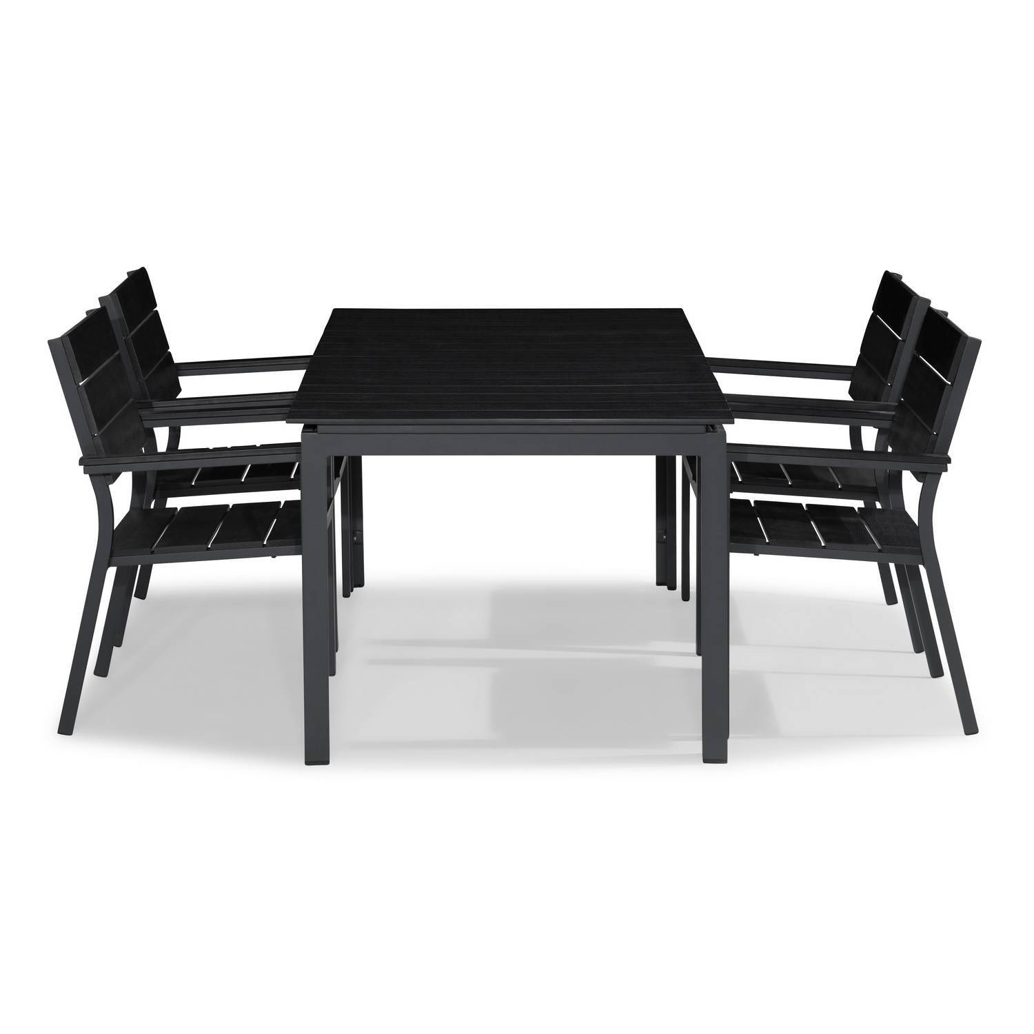 Matgrupp Comfort Garden Tunis Matgrupp Utomhus 150x90 med 4 Stapelstolar