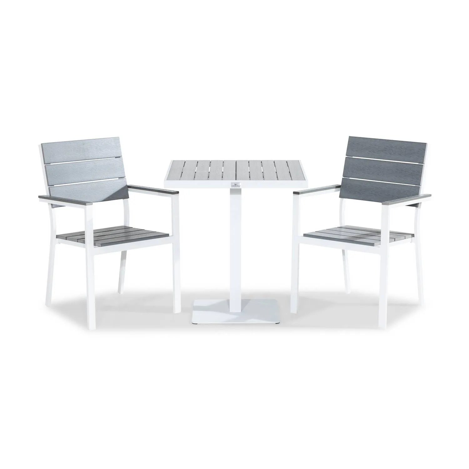 Cafégrupp Comfort Garden Tunis Caféset 70x70 med 2 Stapelstolar