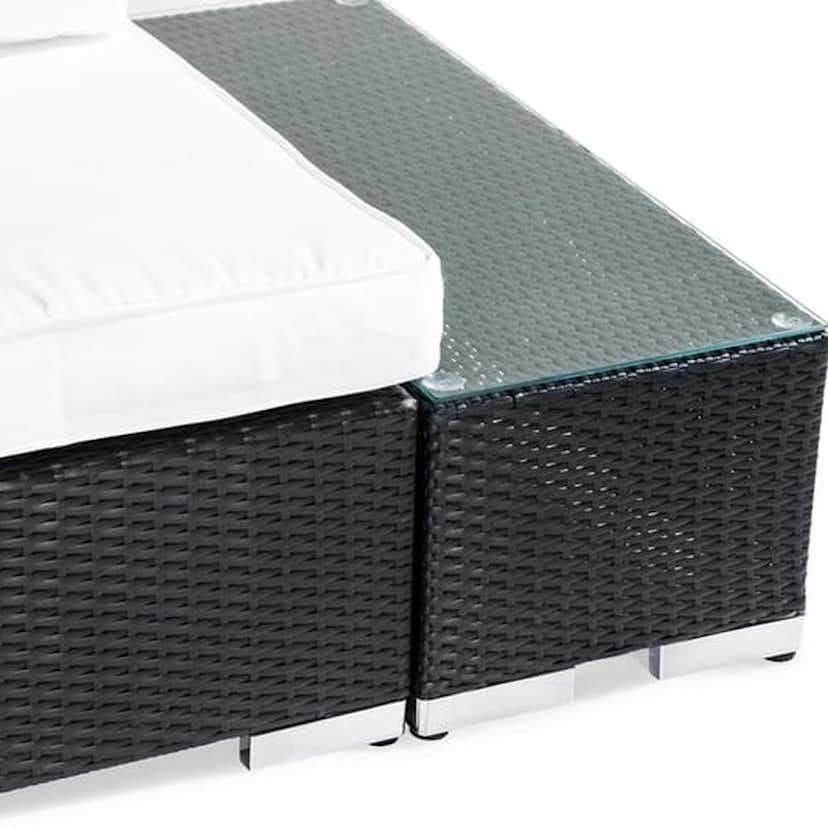 Loungegrupp Comfort Garden Bahamas 3-sits med Avslut och Utebord Utomhus