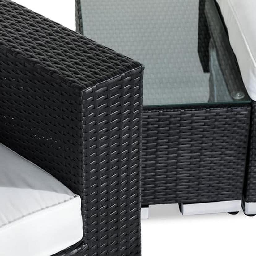 Loungegrupp Comfort Garden Bahamas 3-sits med Avslut med Utefåtölj och Utebord Utomhus