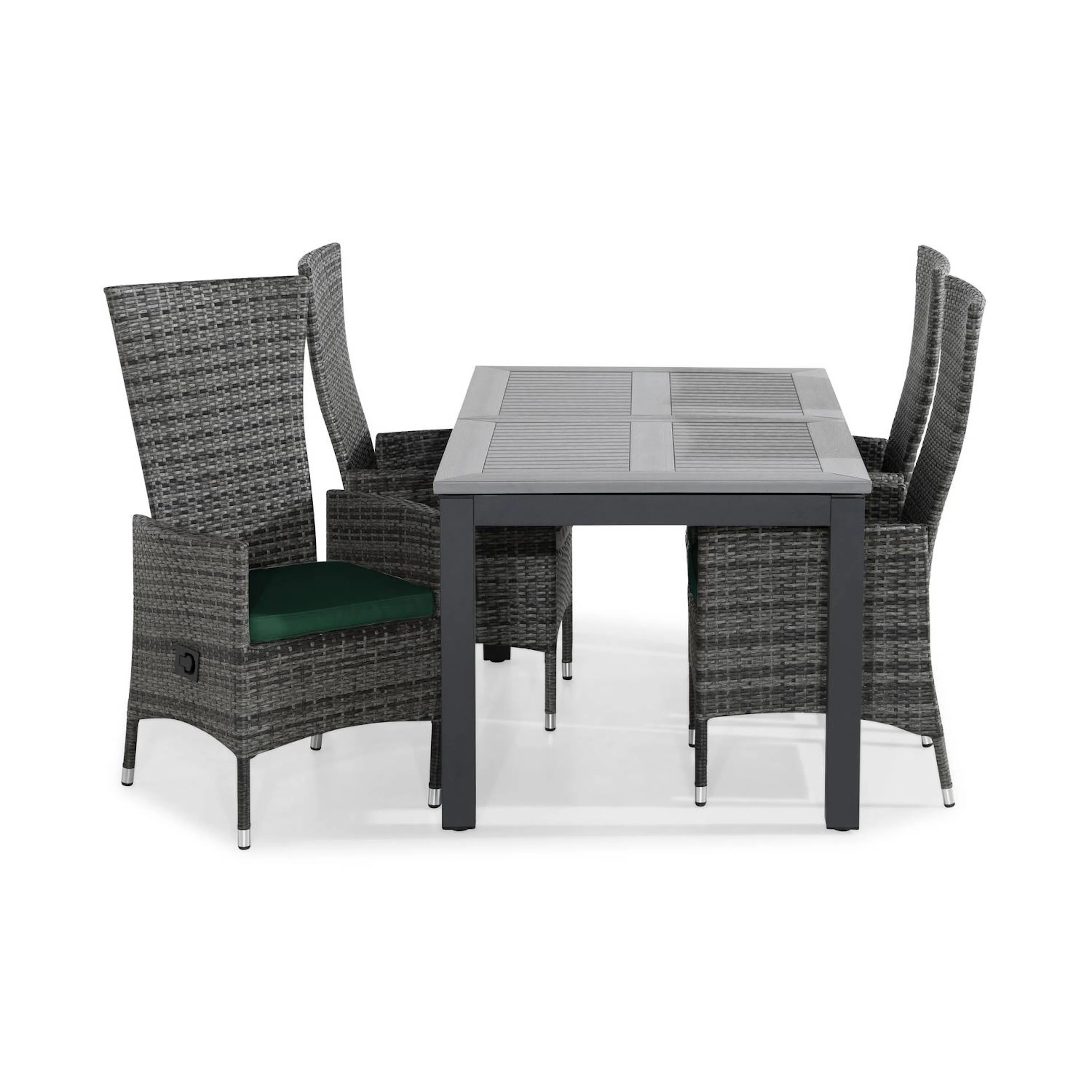 Matgrupp Comfort Garden Monaco Matgrupp Utomhus 152-210x90 med 4 Jenny Fåtölj Ställbar m Dyna