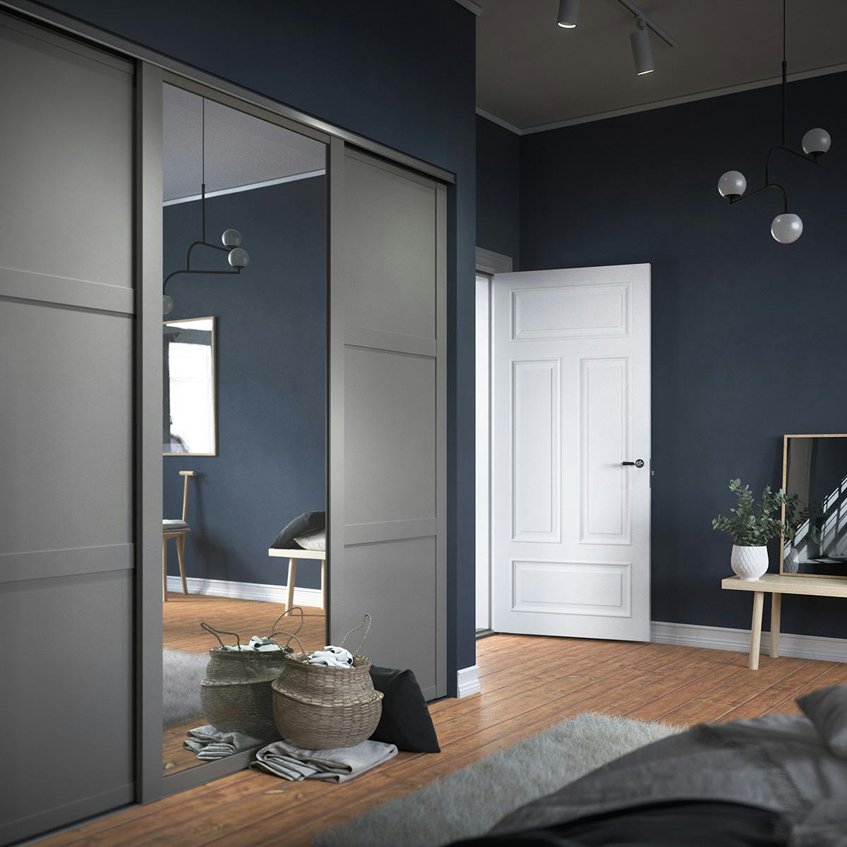 Skjutdörr Lundbergs Nordic Spegel