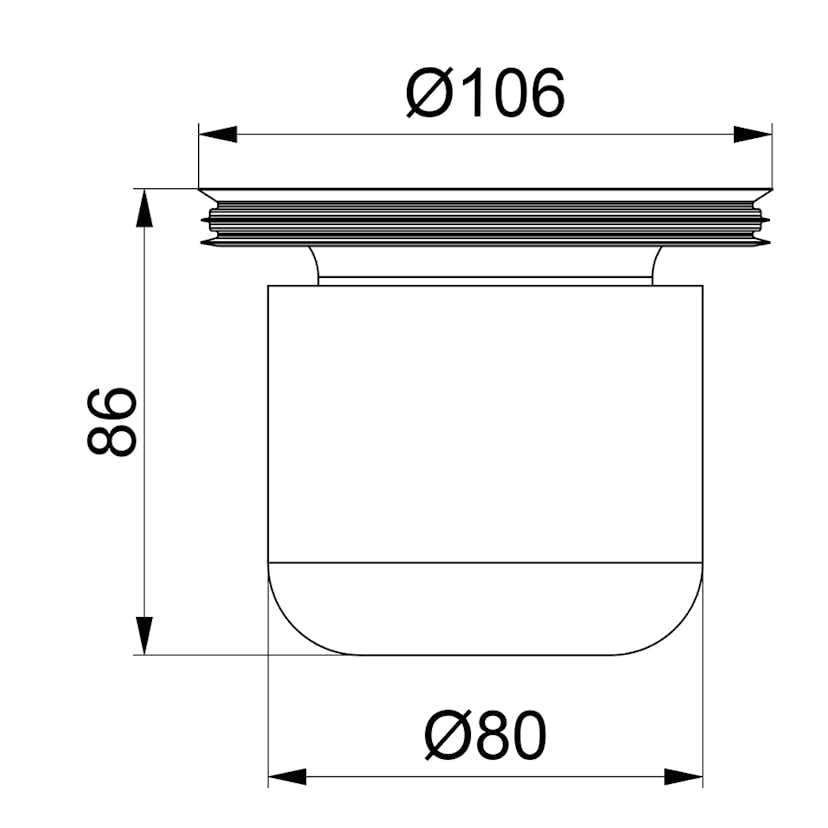 Golvbrunnsvattenlås Purus 110
