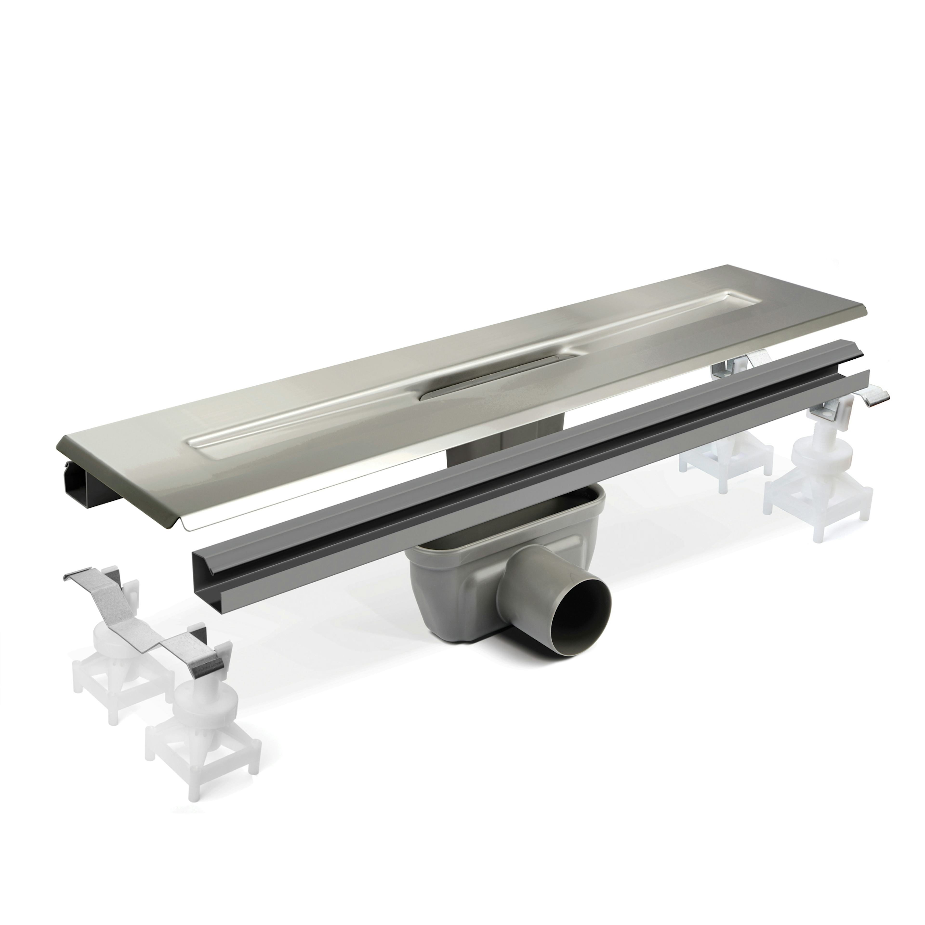 Linjeavlopp Unidrain Grundpaket 3004 Friliggande för Inomhusavlopp