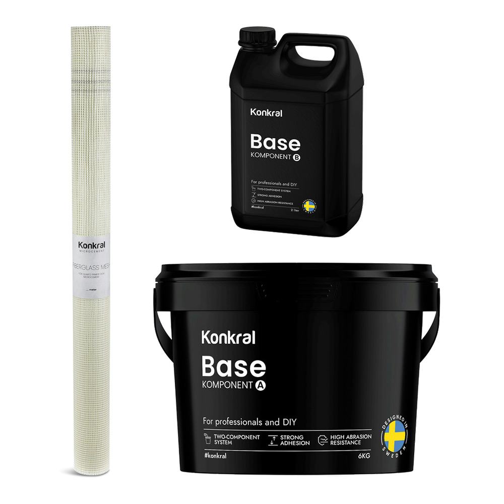 Komplett Förberedelsepaket Konkral För Microcement på Släta Ytor