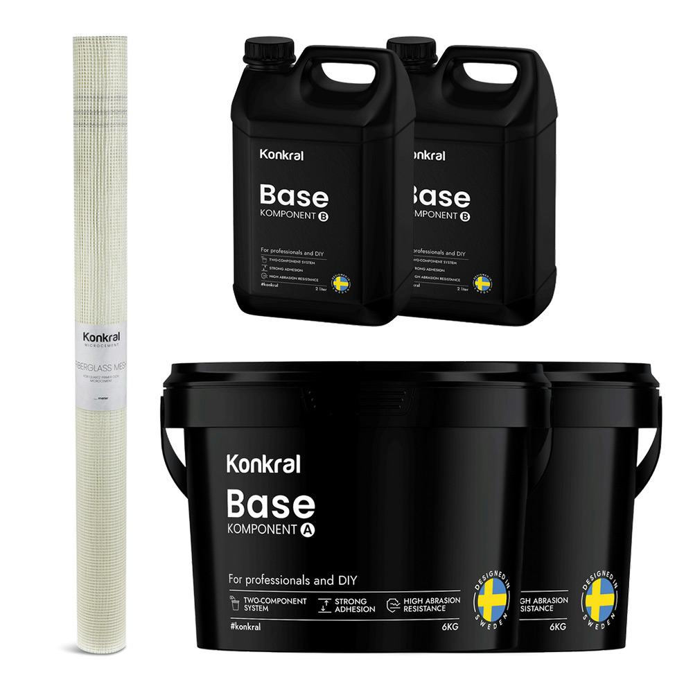 Komplett Förberedelsepaket Konkral För Microcement på Kakel & Klinker