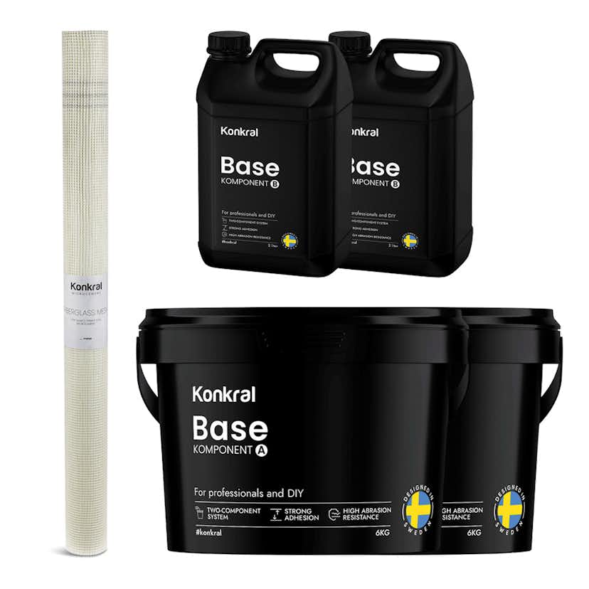 Komplett Förberedelsepaket Konkral För Microcement på Kakel & Klinker
