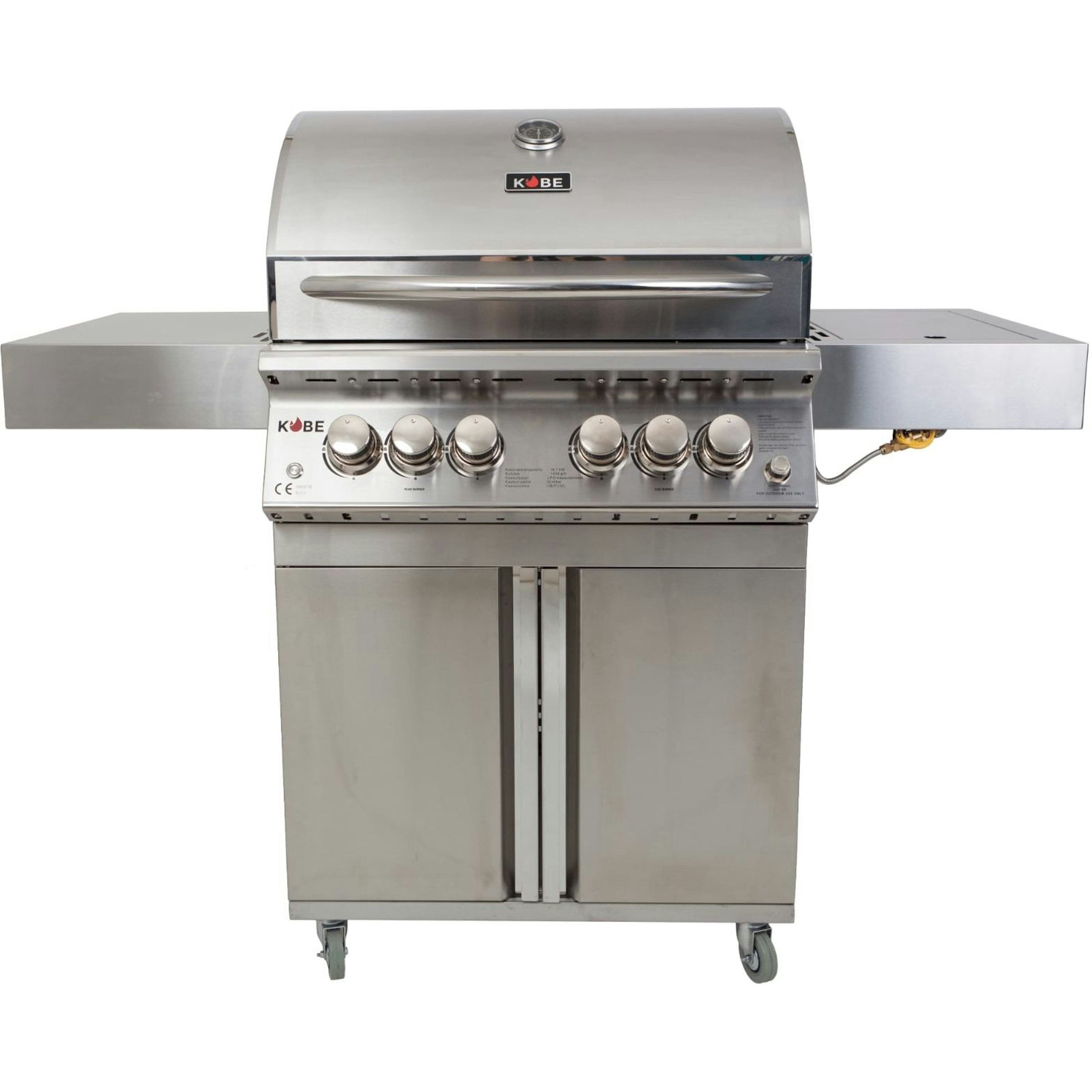Gasolgrill Kobe Platinum 4+1+1 Rostfritt Stål Limited Edition