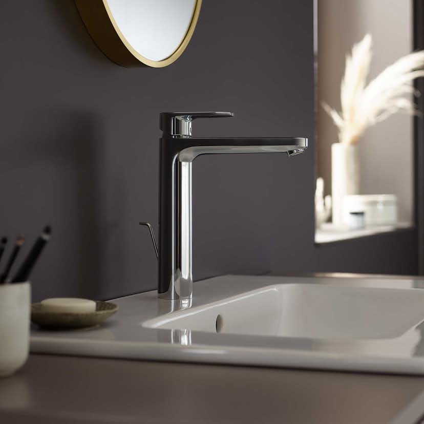 Tvättställsblandare Hansgrohe Vernis Blend 190 med Lyftventil