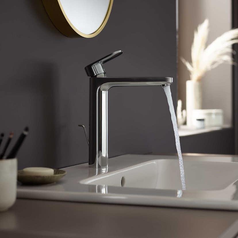 Tvättställsblandare Hansgrohe Vernis Blend 190 med Lyftventil