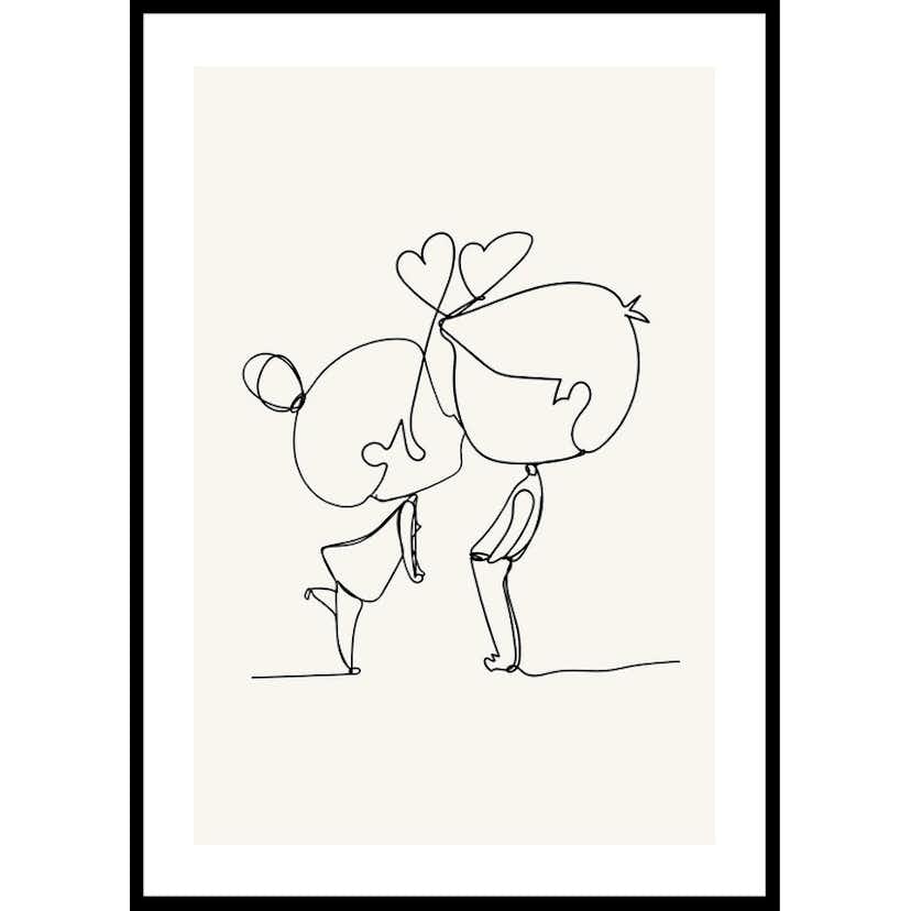 Poster Gallerix Contour of Affection