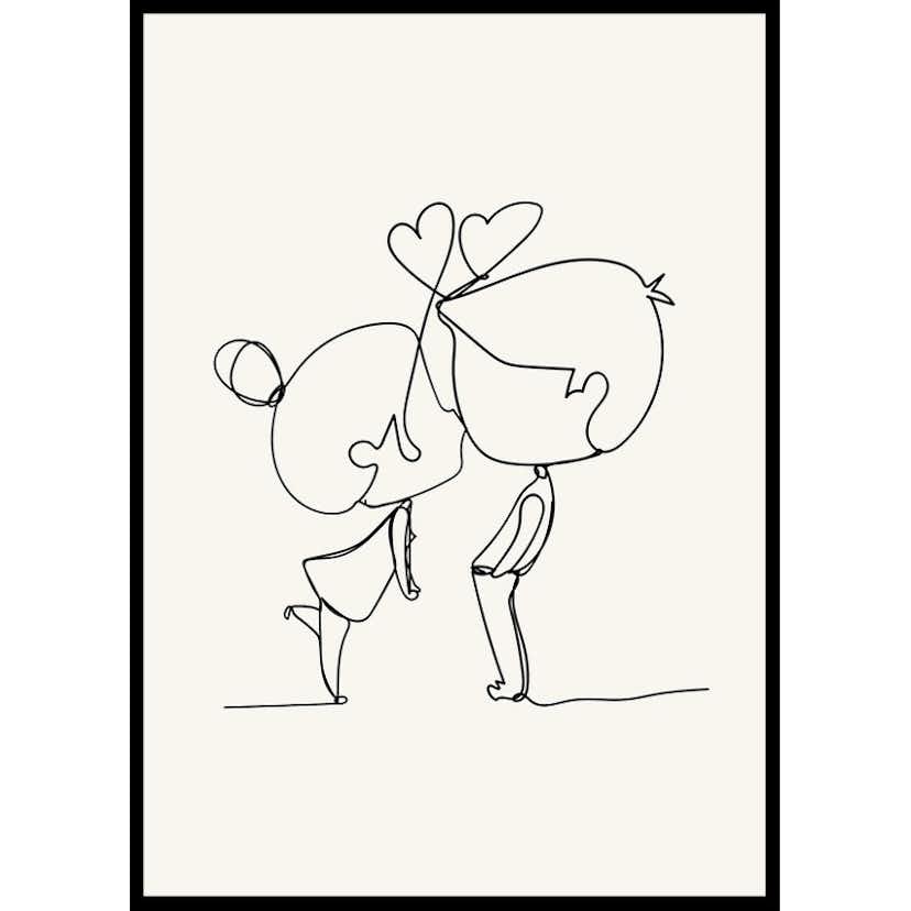 Poster Gallerix Contour of Affection