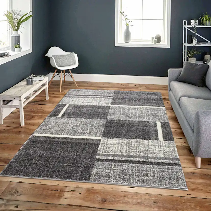 Wiltonmatta D-sign Mau Ljusgrå/Mörkgrå