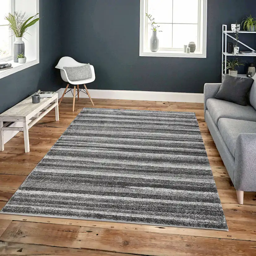 Wiltonmatta D-sign Turin Ljusgrå/Mörkgrå