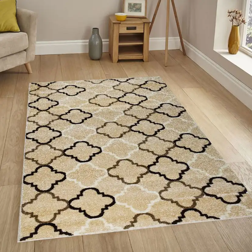 Wiltonmatta D-sign Florence Beige/Mörkbrun