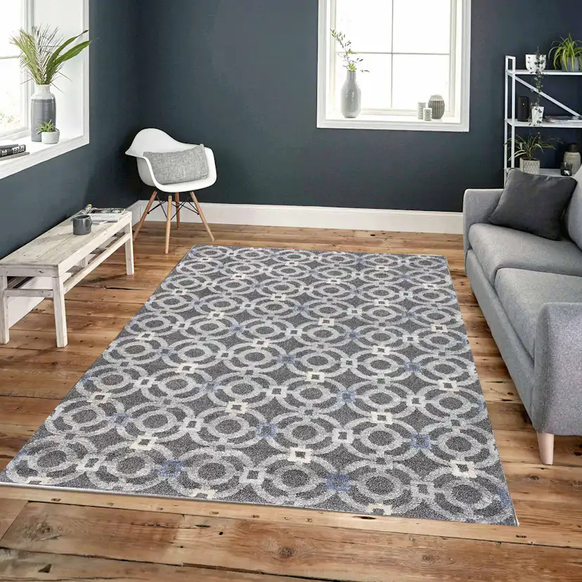 Wiltonmatta D-sign Arezzo Grå/Ljusgrå