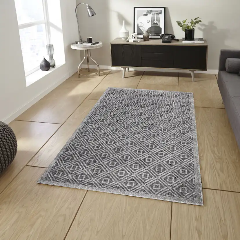 Wiltonmatta D-sign Asti Mörkgrå/Grå