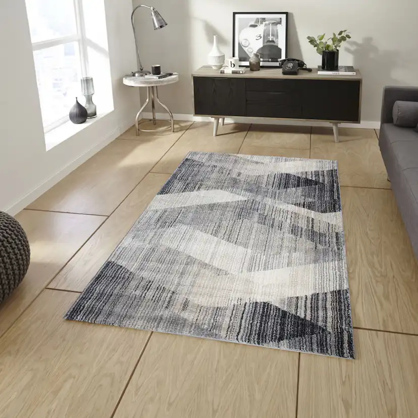 Wiltonmatta D-sign Siena Vit/Mörkgrå