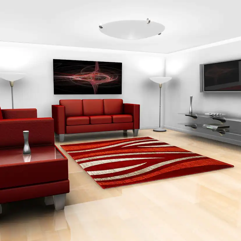 Wiltonmatta D-sign Gela Mörkröd/Mörkorange