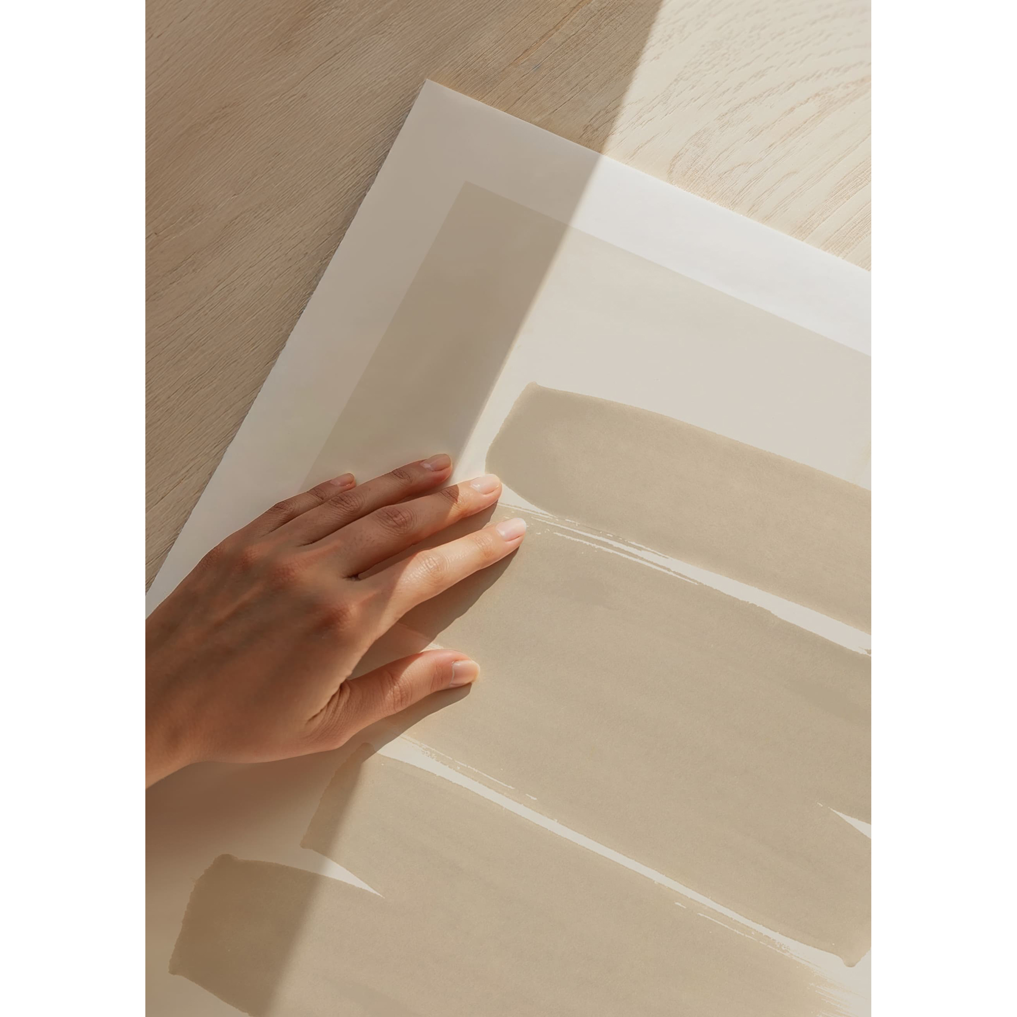 Poster Gallerix Beige Brushwork