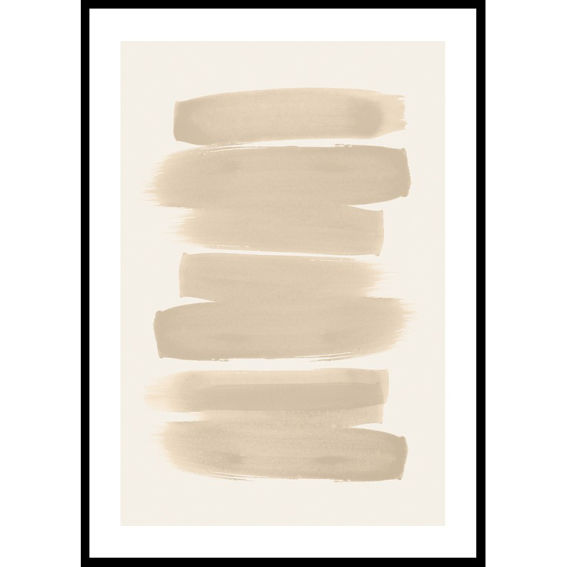 Poster Gallerix Beige Brushwork