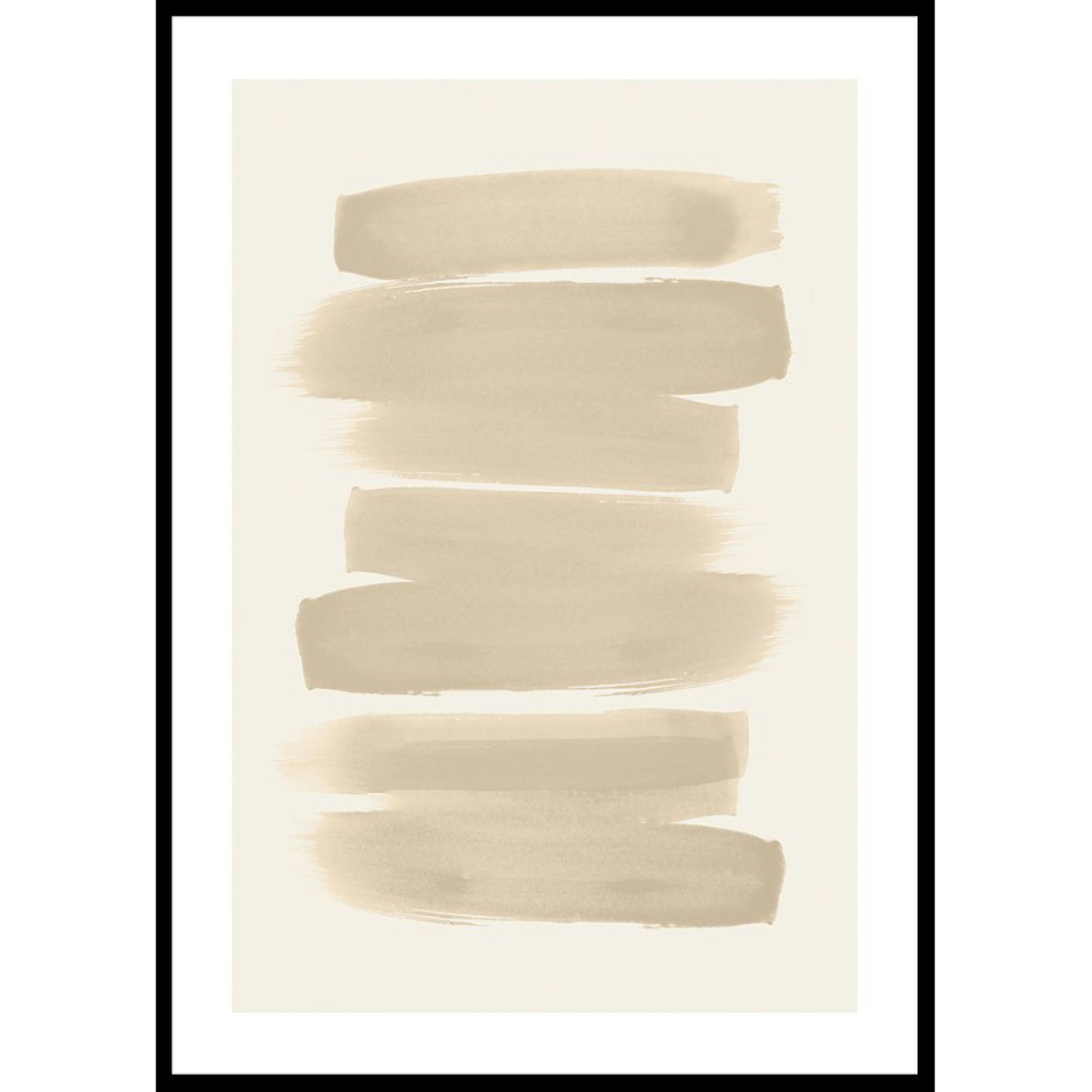 Poster Gallerix Beige Brushwork